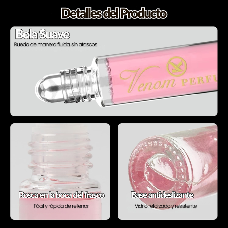 Venom For Her – Perfume Femenino con Feromonas | Seducción Instantánea en Roll-on Portátil